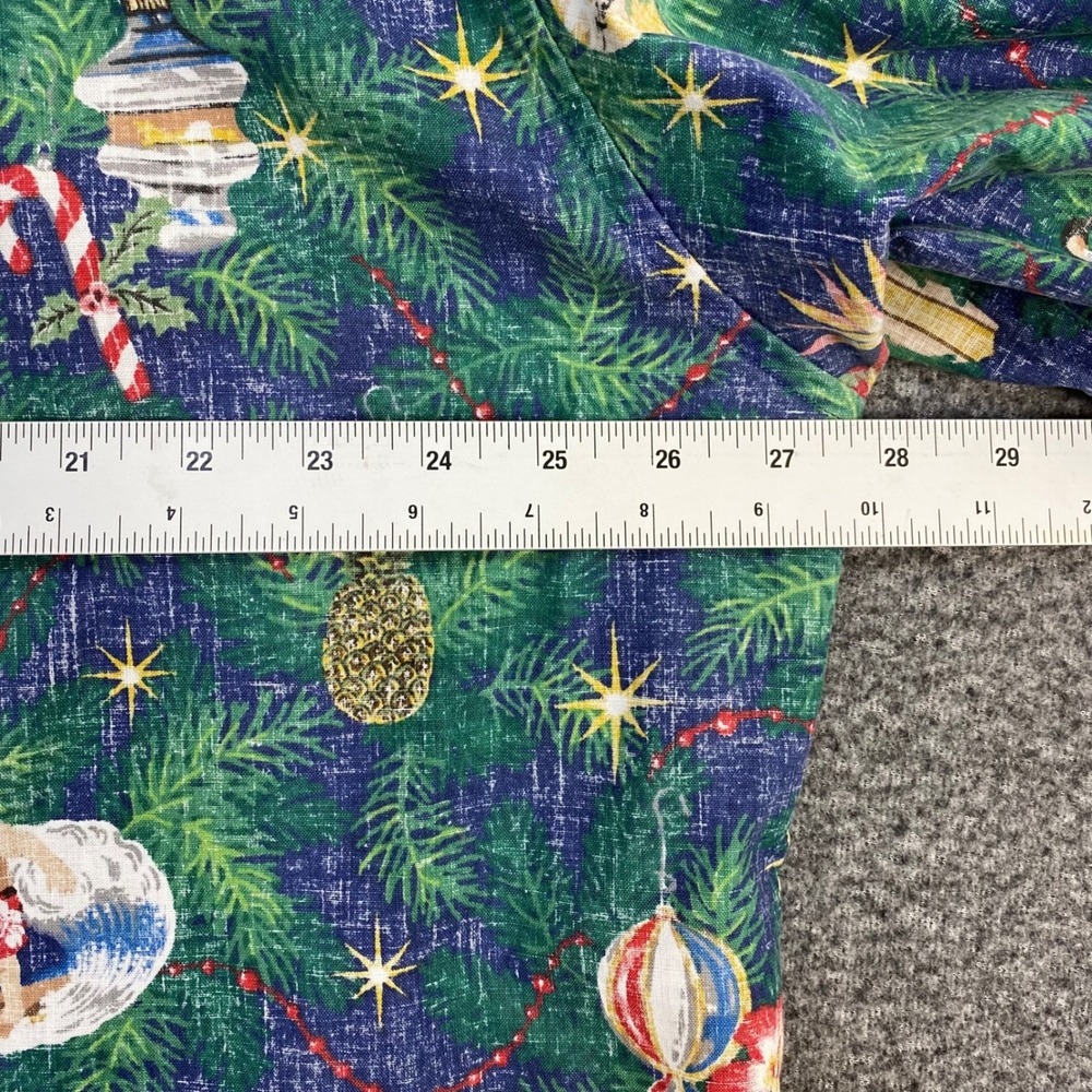 Reyn Spooner Mele Kalikimaka Hawaiian Shirt Men 2XL Blue Christmas 2022 Aloha - Picture 13 of 16